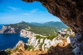 Vasi Rotti cave in Capo Caccia Royalty Free Stock Photo