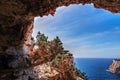 Vasi Rotti cave in Capo Caccia Royalty Free Stock Photo