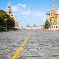 Vasilevsky Descent of Red Square in Moscow city Royalty Free Stock Photo