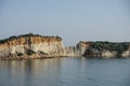 Vasilikos Gerakas beach in Zante, Zakynthos. Jason\'s bite on Zakinthos island, Greece. Gerakas Beach at Cape Gerakas Royalty Free Stock Photo