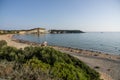 Vasilikos Gerakas beach in Zante, Zakynthos. Jason\'s bite on Zakinthos island, Greece. Gerakas Beach. at Cape Gerakas Royalty Free Stock Photo