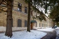 Museum building of the new Peskov museum in the Voronezh reserve, Russia