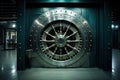 Vast Bank vault steel open door. Generate Ai