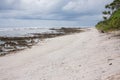 A vast beach in Tonga Royalty Free Stock Photo