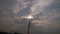 The vast blue sky and clouds sky. blue sky background with tiny clouds. blue sky panorama. blue sky beautiful. blue sky and cloud. Royalty Free Stock Photo