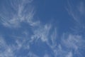 The vast blue sky and clouds sky. blue sky background with tiny clouds. Royalty Free Stock Photo