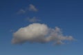 The vast blue sky and clouds sky. blue sky background with tiny clouds. blue sky panorama. Royalty Free Stock Photo