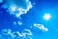 The vast blue sky and clouds sky Royalty Free Stock Photo