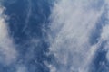 The vast blue sky and clouds sky. blue sky background with tiny clouds. blue sky panorama. Royalty Free Stock Photo