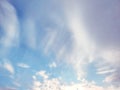 The vast blue sky, clouds sky. Blue sky background with tiny clouds. Sky panorama. Beautiful sky. Sky cloud wallpaper Royalty Free Stock Photo