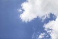 The vast blue sky, clouds sky. Blue sky background with tiny clouds Royalty Free Stock Photo