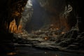 Vast Cave cavern fantasy. Generate Ai