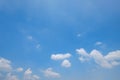 The vast clear blue sky and beautiful clouds on good weather in the morning Royalty Free Stock Photo