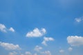 The vast clear blue sky and beautiful clouds on good weather in the morning Royalty Free Stock Photo