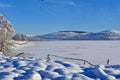 Vast expanse of frozen water Royalty Free Stock Photo