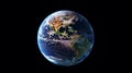 Planet earth from outer space Royalty Free Stock Photo