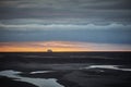 A vast landforms of Iceland during sunset.