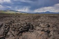 Vast landscape of Craters of the Moon National Monument and Preserve near Arco, Idaho Royalty Free Stock Photo