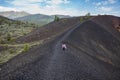 Vast landscape of Craters of the Moon National Monument and Preserve near Arco, Idaho