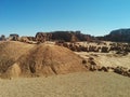 Vast landscape of hoodoo rock formations in Goblin Valley