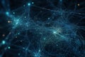 A vast neural network, conceptual abstract illustration. Generative AI