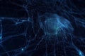A vast neural network, conceptual abstract illustration. Generative AI