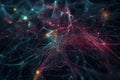 A vast neural network, conceptual abstract illustration. Generative AI