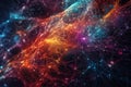 A vast neural network, conceptual abstract illustration. Generative AI