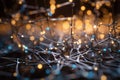 A vast neural network, conceptual abstract illustration. Generative AI