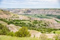 Landscapes of Theodore Roosevelt National Park in July Royalty Free Stock Photo