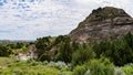 Landscapes of Theodore Roosevelt National Park in July