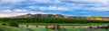 Landscapes of Theodore Roosevelt National Park in July Royalty Free Stock Photo