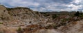 Landscapes of Theodore Roosevelt National Park in July Royalty Free Stock Photo