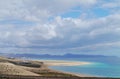 The vast sandy beaches of Fuerteventura