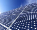 Vast Solar Panel Array Under Blue Sky, Clean Energy Good Resolution Stock Photo Royalty Free Stock Photo