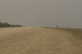 vast stretch of sea beach at Henry's island, westbengal india