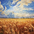 Magnificent wheat field Royalty Free Stock Photo