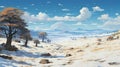 Vast Tableland: A Studio Ghibli-inspired Landscape