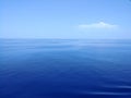 Vaste and quiet blue ocean Royalty Free Stock Photo