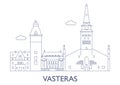 Vasteras, The most famous buildings of the city Royalty Free Stock Photo