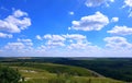 The vastness of the fields on a summer day