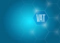 VAT diagram network concept illustration design graphic. Royalty Free Stock Photo