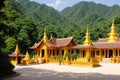 Vat sen, one of the Buddha complexes in Luang Prabang which is the UNESCO World Heritage city made with