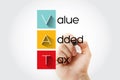 VAT - Value Added Tax acronym Royalty Free Stock Photo