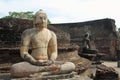 Vatadage in Sacred Quadrangle, Polonnaruwa Royalty Free Stock Photo