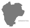 Vaterstetten German city map grey illustration silhouette shape Royalty Free Stock Photo