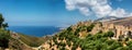 Vatheia, a village on the Mani Peninsula, in Greece. Royalty Free Stock Photo