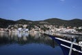 Vathi Harbor at Ithaki Island Royalty Free Stock Photo