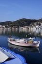 Vathi Harbor at Ithaki Island Royalty Free Stock Photo