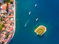 Vathy Ithaca Greece port entrance Ithaka or Ithaki